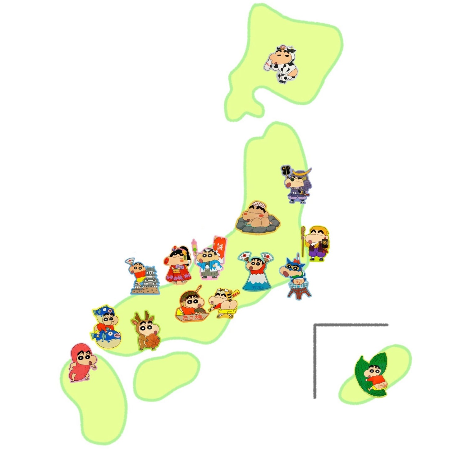 キャラクターステッカー ご当地