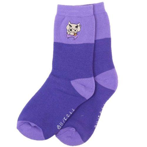 刺繍パイル靴下 パジャマしんちゃん/ぶりぶりざえもん
