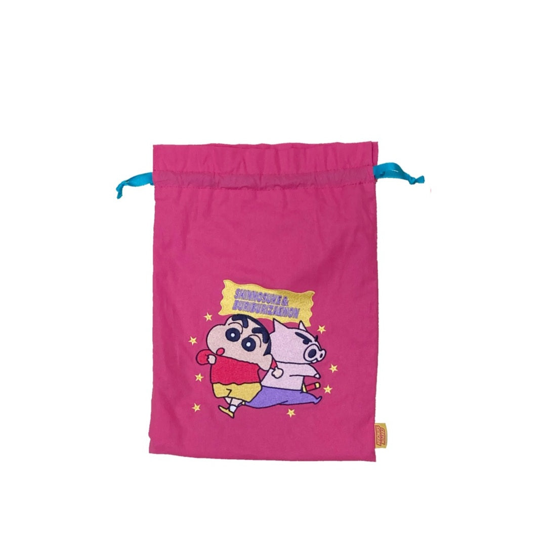 刺繍巾着 集合/しんのすけ&ぶりぶりざえもん