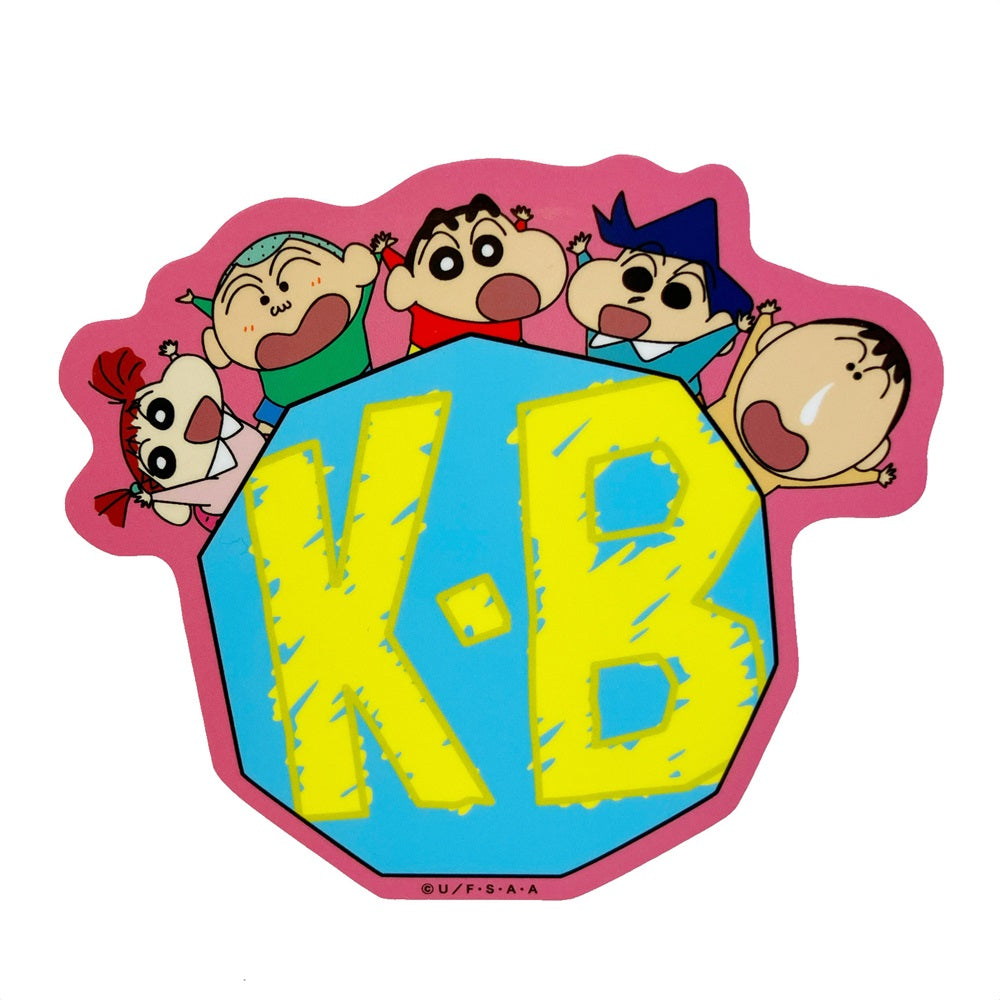 アウトドアステッカー しんのすけ&シロ/K・Bバッジ