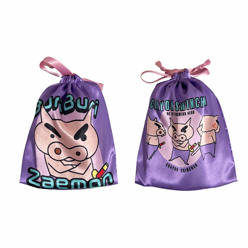 リボン巾着 フェイス/しんちゃんいっぱい/なかよし/ぶりぶりざえもん