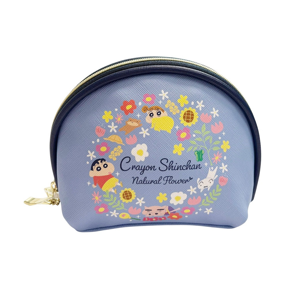 シェルポーチ フラワーシリーズ ネイビー/ブルー