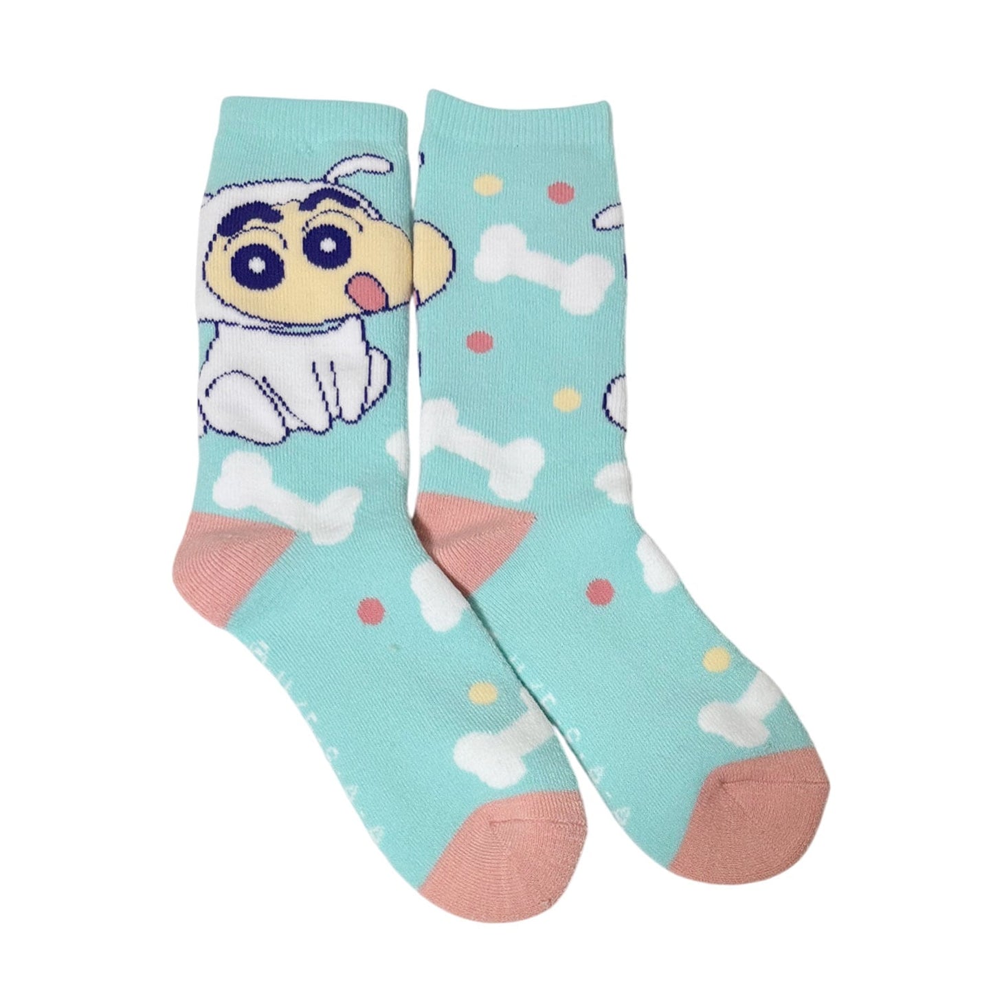 ぽかぽかルームソックス スター／シロのしんのすけ／しんのすけとシロ