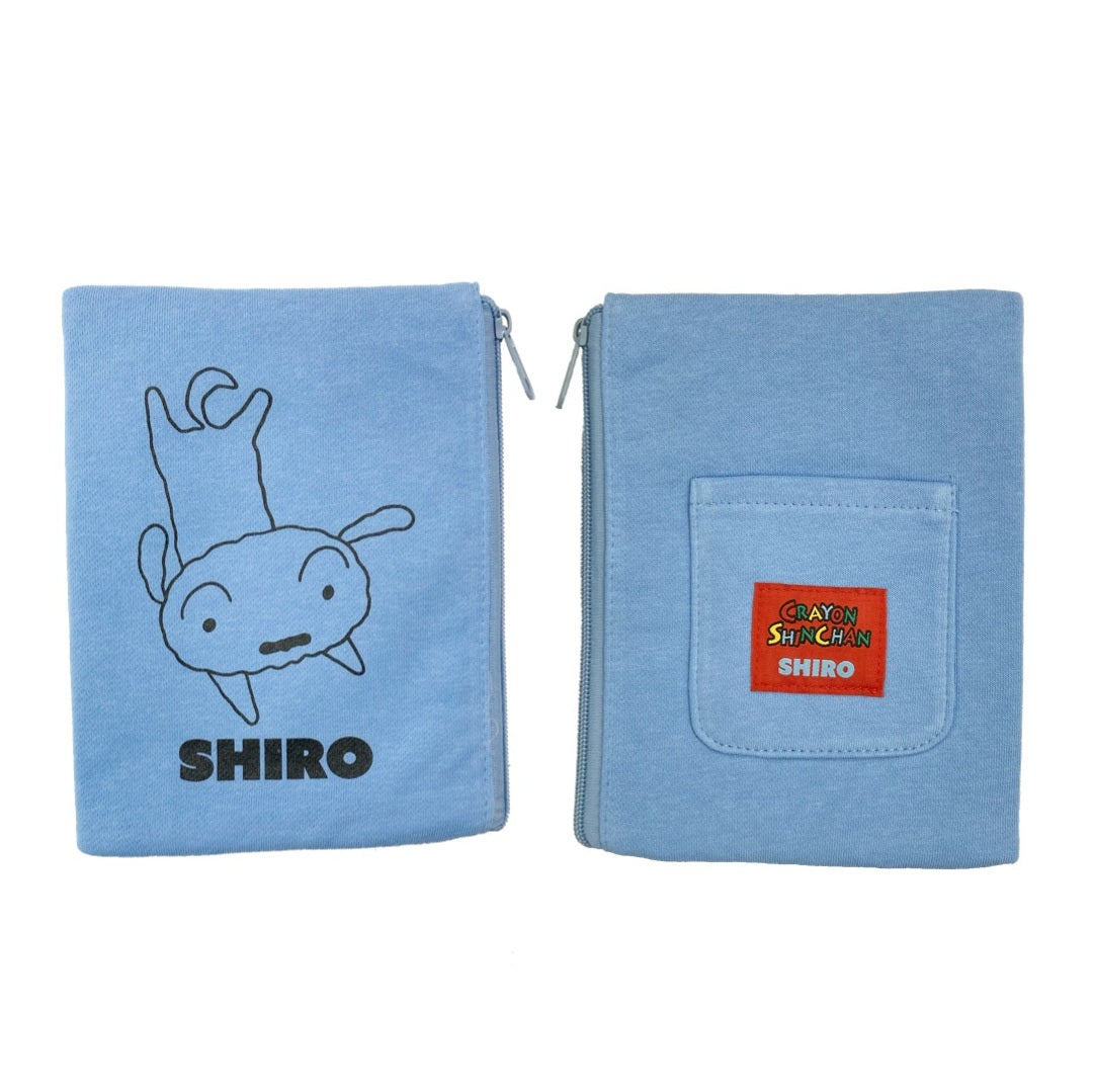 スウェットシリーズ フラットポーチ しんちゃん／ひまわり／シロ