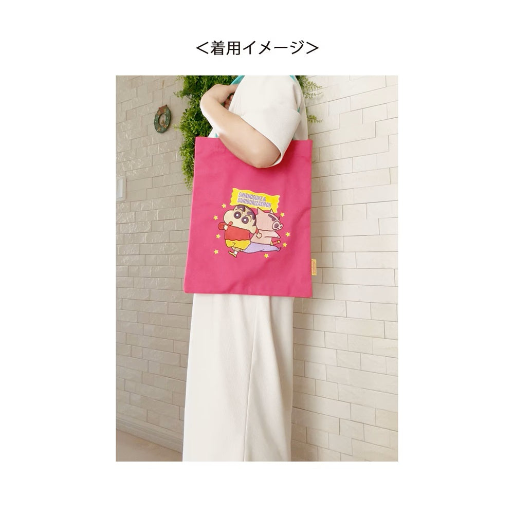 刺繍トート 集合／しんちゃん＆ぶりぶりざえもん – クレヨンしんちゃん