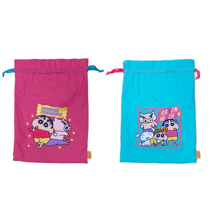 刺繍巾着 集合／しんのすけ＆ぶりぶりざえもん