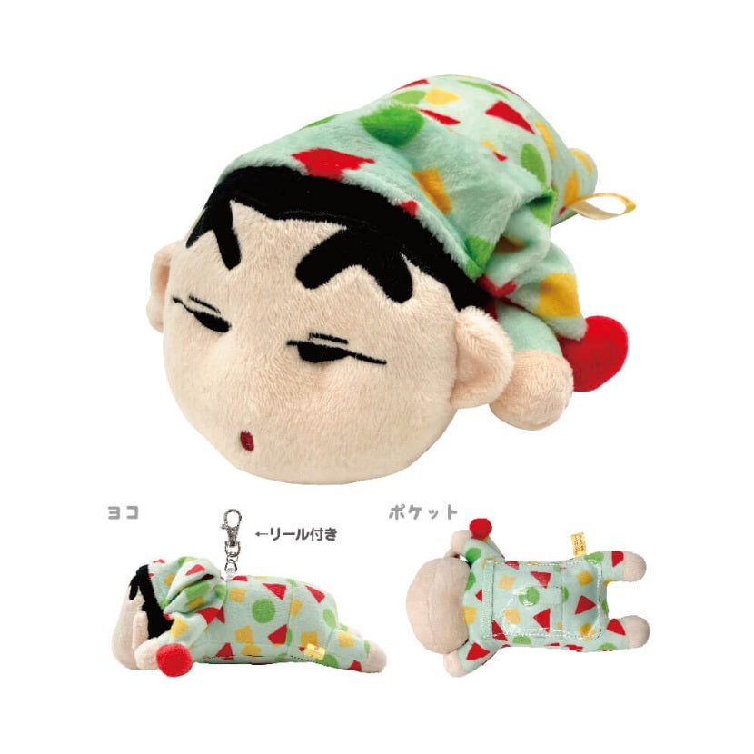 もんじろう様用 すやすやパスケース ノーマル／パジャマ／シロ／ぶりぶりざえもん