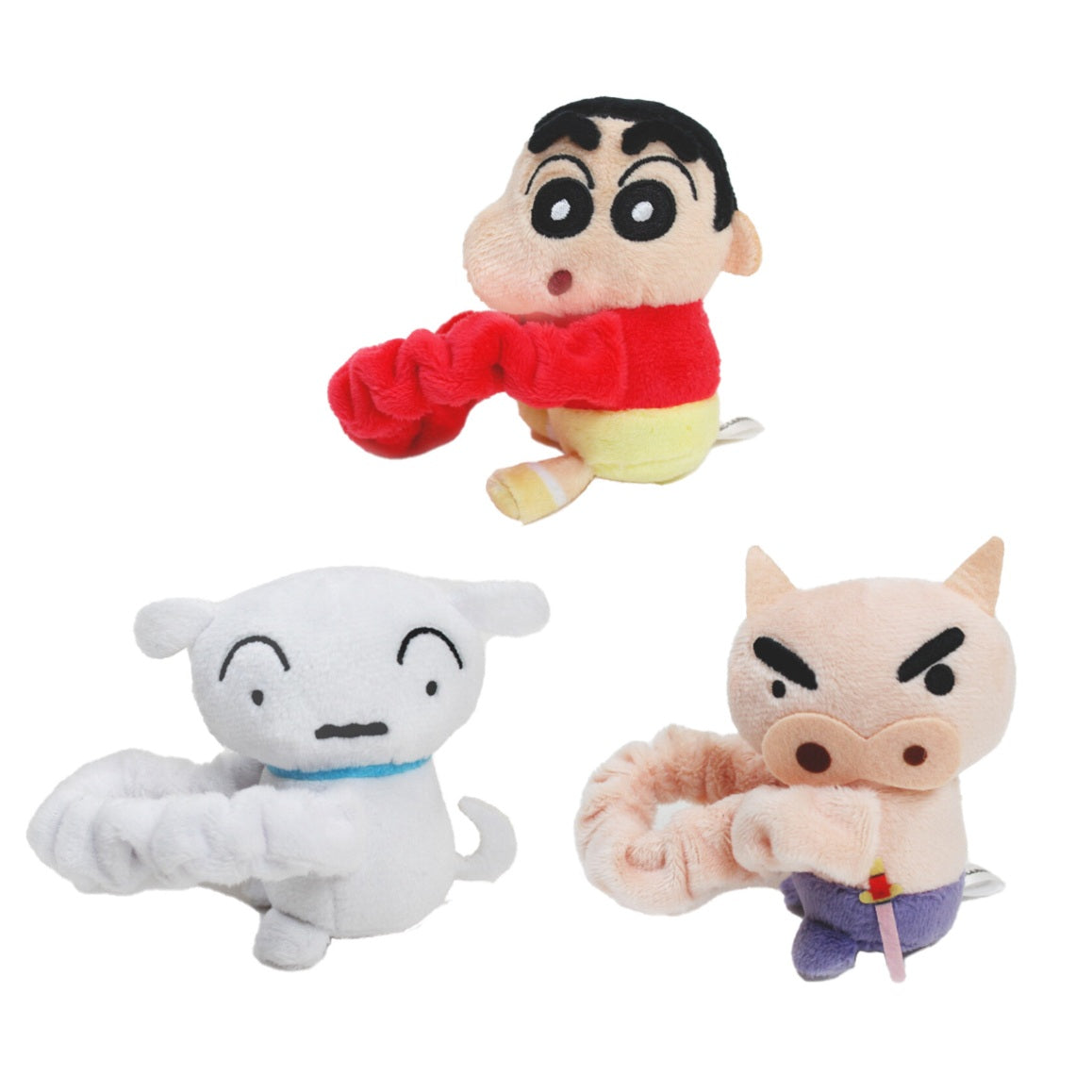 ちょこんぐるみ シュシュ しんちゃん／シロ／ぶりぶりざえもん