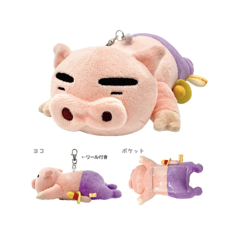 すやすやパスケース ノーマル／パジャマ／シロ／ぶりぶりざえもん