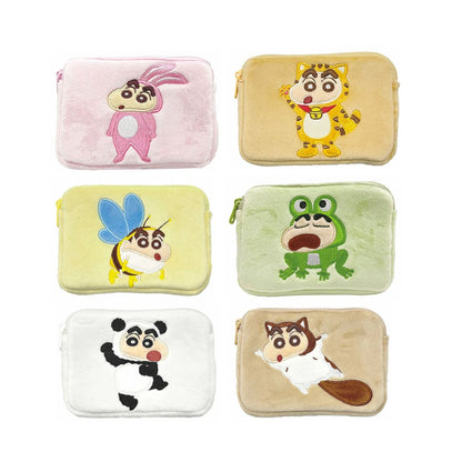 ミニティッシュポーチ ウサギ／ネコ／ハチ／カエル／パンダ／ムササビ