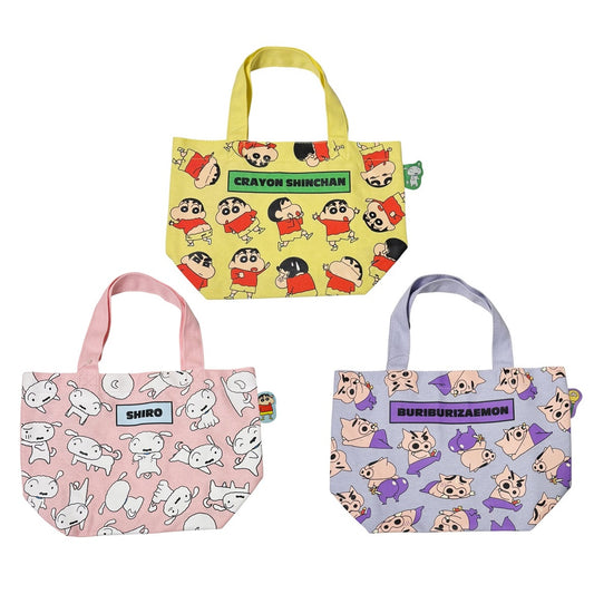 カラーマチ付きバッグ しんちゃん／シロ／ぶりぶりざえもん