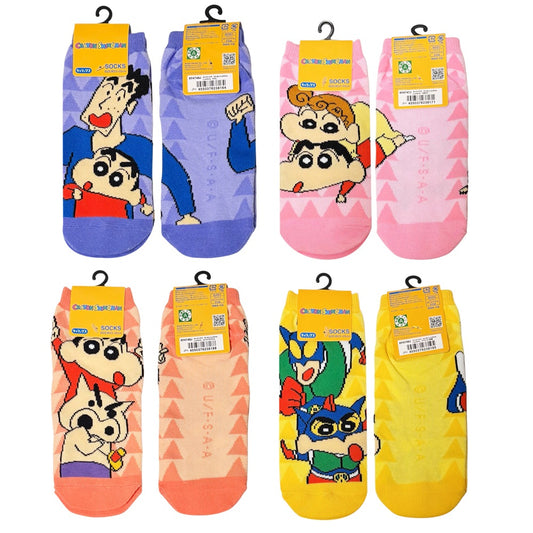 靴下 しんちゃん ひろし／ひまわり／ぶりぶりざえもん／アクション仮面