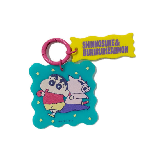 カラーアクリルキーホルダー しんのすけ＆ぶりぶりざえもん