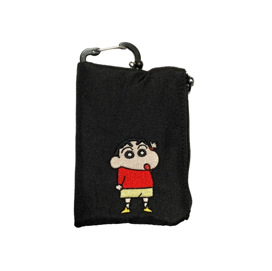 リールパスケース ブラック しんのすけ／チョコビ