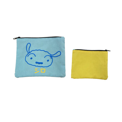 フラットポーチ しんのすけOR／シロBL／ボーちゃんGR