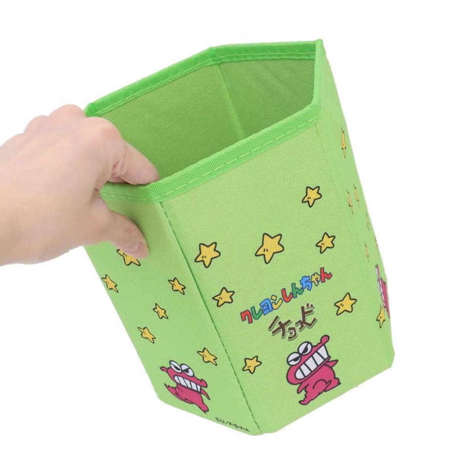 チョコビ折りたたみ収納BOX グリーン／ピンク