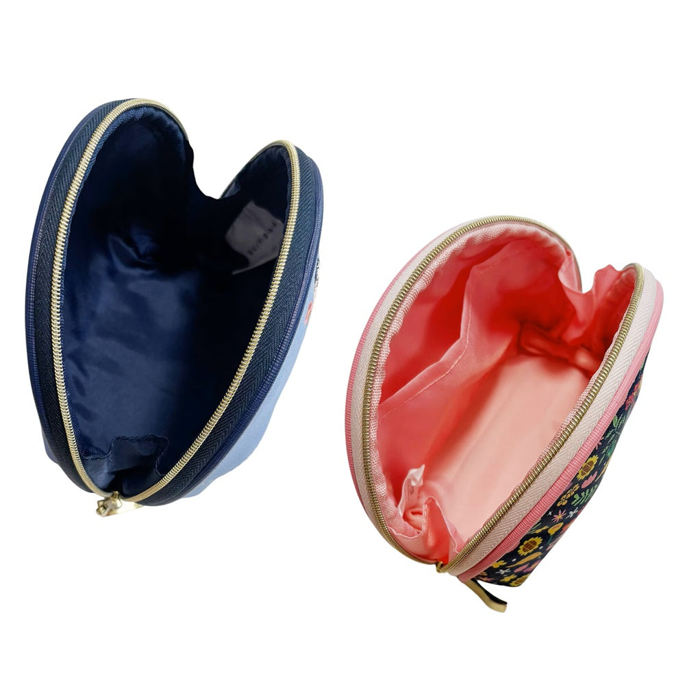 シェルポーチ フラワーシリーズ ネイビー／ブルー