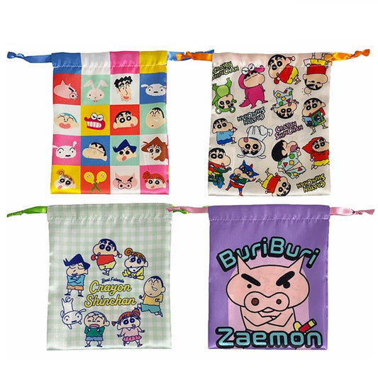 リボン巾着 フェイス／しんちゃんいっぱい／なかよし／ぶりぶりざえもん